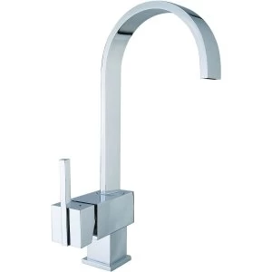 Image of Wickes Callis Single Lever Kitchen Mixer Sink Tap Chrome