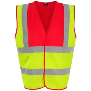 Image of PRO RTX High Visibility Unisex Waistcoat (M) (Yellow/Pink)
