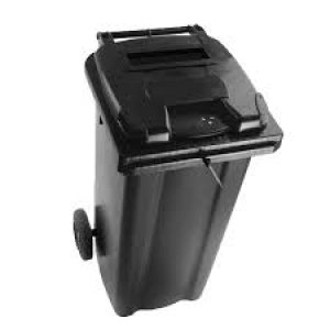 Image of Confidential Waste Wheelie Bin 360 Litre Grey 377882