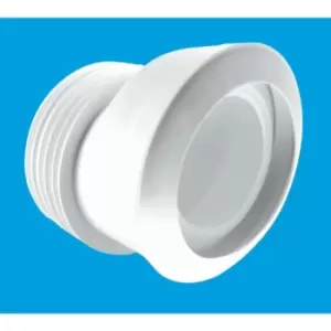 Image of McAlpine Offset Macfit WC Connector White MAC-4 - 271041