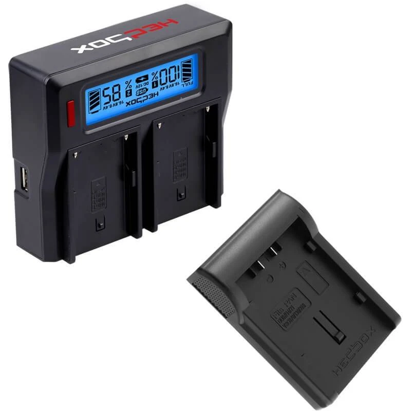Image of Hedbox RP-DC50 Charger Dual Battery Charger and DD54 Plate Kit