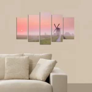 Image of 5M-60 Multicolor Decorative MDF Painting (5 Pieces)