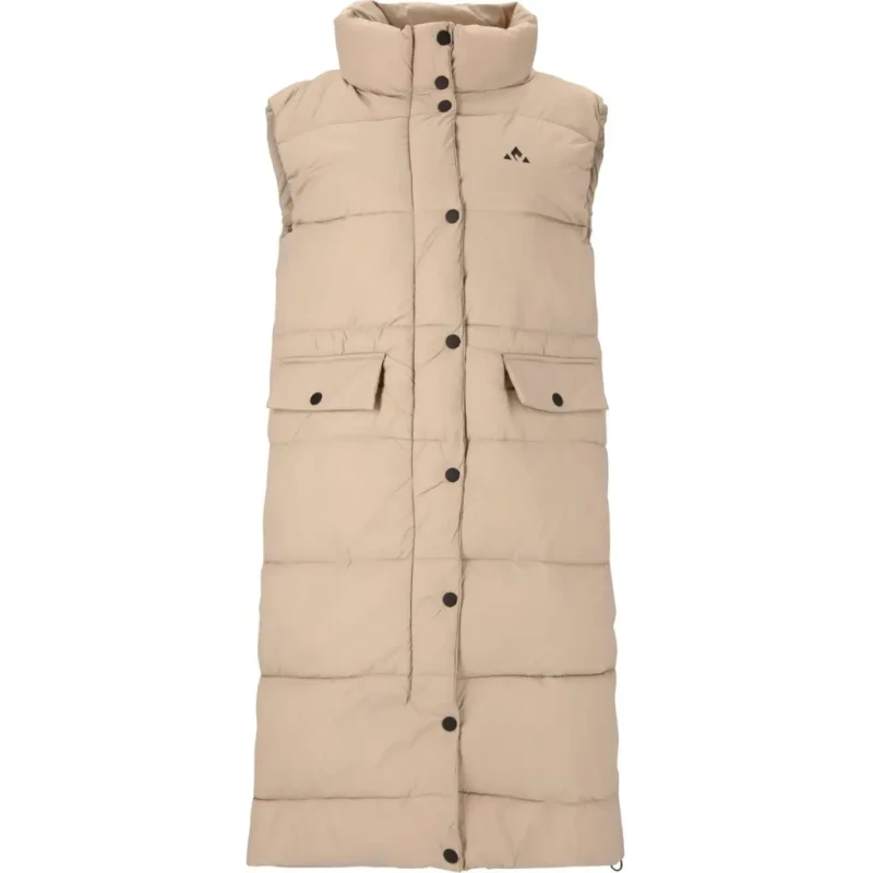 Image of Whistler Womens Whistler Amaretto Long Puffer Vest Vert Female 38
