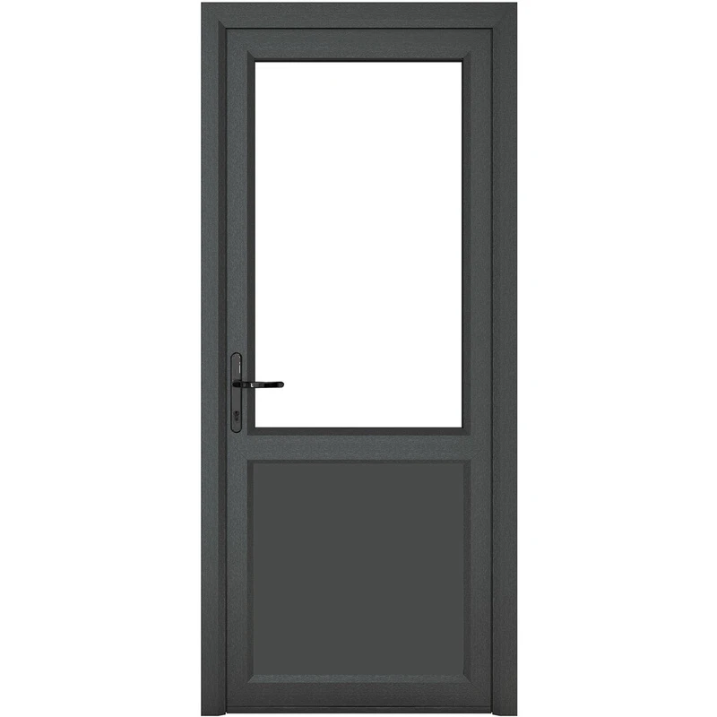 Image of Crystal Triple Glazed Single Door Half Panel Grey/White Rh 840 X 2090Mm Clear, Grey 4RRHGW84209CPTG