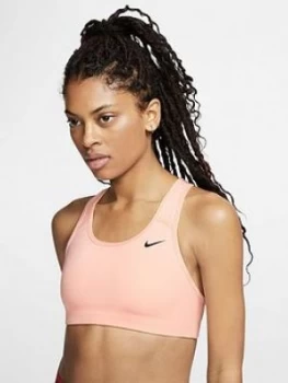 Image of Nike Medium Support Swoosh Sports Bra - Washed Coral
