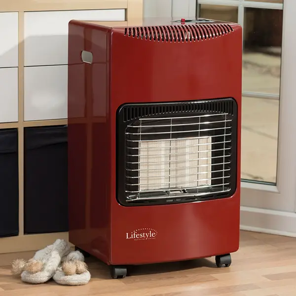 Image of Lifestyle Seasons Warmth Red Portable Gas Cabinet Heater