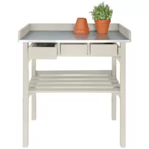 Image of Esschert Design Garden Work Bench White CF29W - White