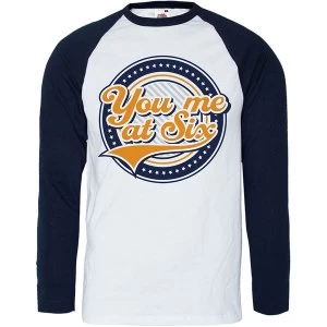 Image of You Me At Six - Crest Unisex Medium T-Shirt - Blue, White