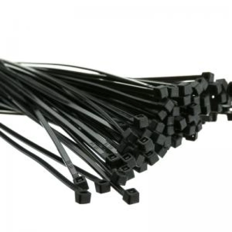 Image of ValueX Cable Ties 200x4.8mm Black (Pack 100) - 4CABBLK