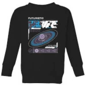 Image of Crystal Maze Futuristic Zone Kids Sweatshirt - Black - 7-8 Years