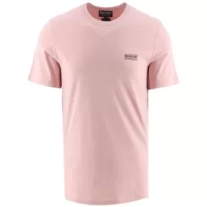 Image of Barbour International Pink Cinder Small Logo T-Shirt