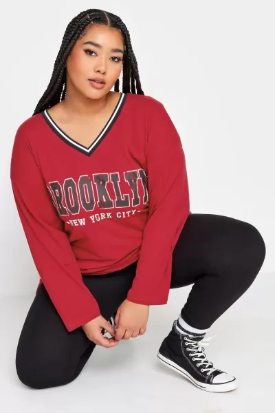 Image of 'Brooklyn' Varsity Oversized T-Shirt