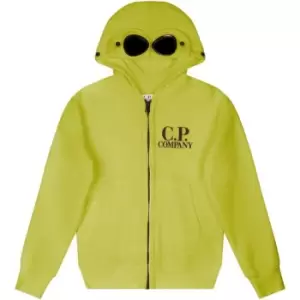 Image of CP COMPANY Boys Goggle Zip Hoodie - Yellow