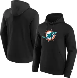 Image of Fanatics Miami Dolphins logo Hooded sweater black