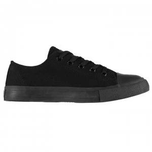 Image of Lee Cooper Canvas Lo Shoes Unisex Juniors - Black/Blk