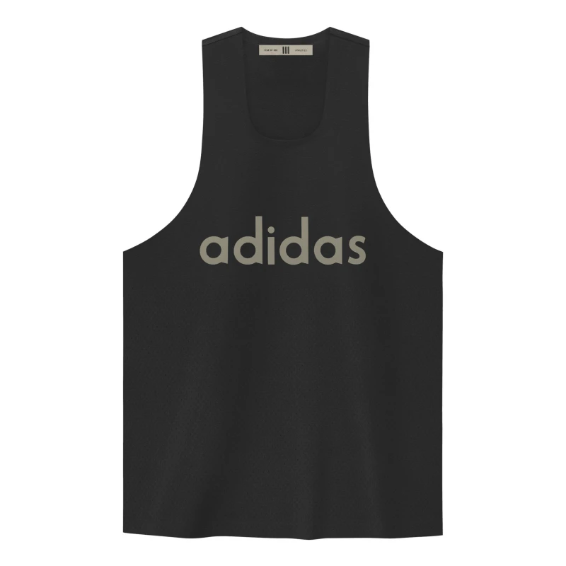 Image of adidas Mens Athletic Tank Performance Basketball Jersey Black male 2XS