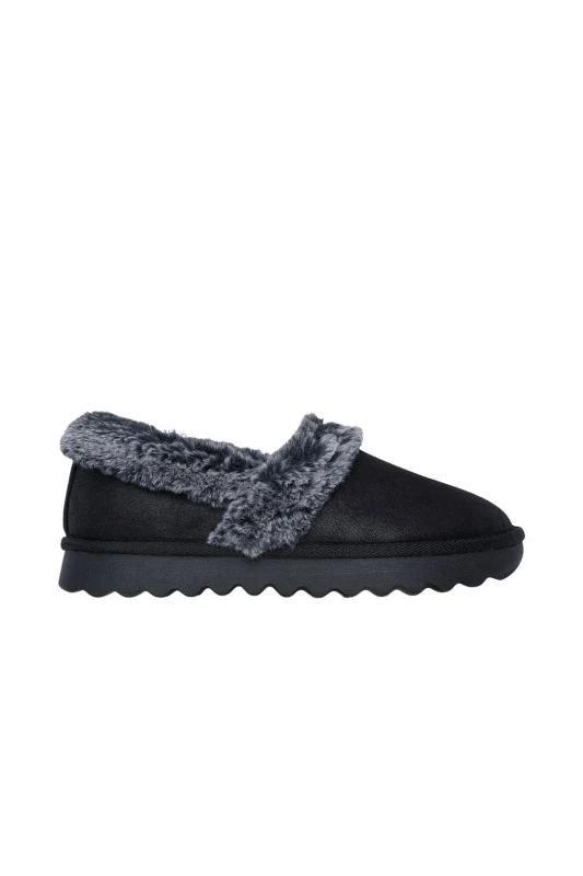 Image of Skechers A-Line Cozy Memory Foam Slippers - Black Size 7, Women Black W26LQ Female 7