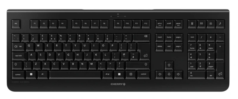 Image of Cherry CHERRY KW 3000 keyboard Universal RF Wireless QWERTY English Black JK-3000GB-2