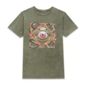 Image of Marvel Dr Strange Gargantos Eye Unisex T-Shirt - Khaki Acid Wash - M