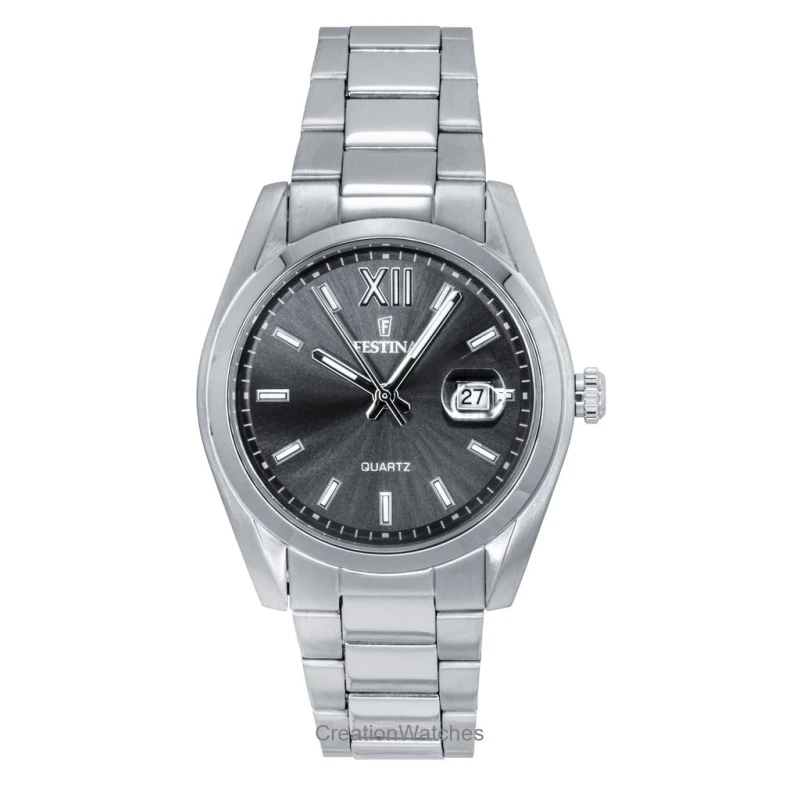 Image of Festina F20707/3 Acero Clasico (40mm) Grey Dial / Stainless Watch