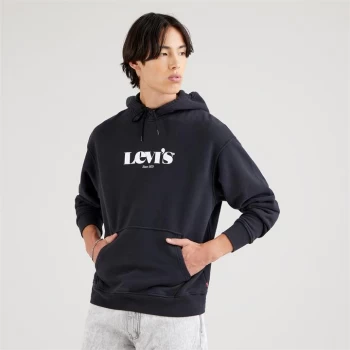 Image of Levis Relaxed Vintage Logo Hoodie - Black