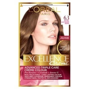 Image of Excellence Creme 6.3 Light Golden Brown Hair Dye Blonde