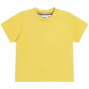 Image of Boss Small Logo T-Shirt Infants - Yellow