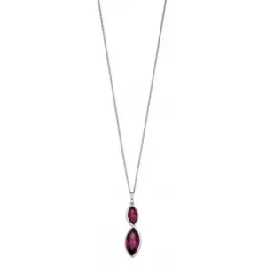 Image of Twist Navette Amethyst Crystal Pendant P4799M