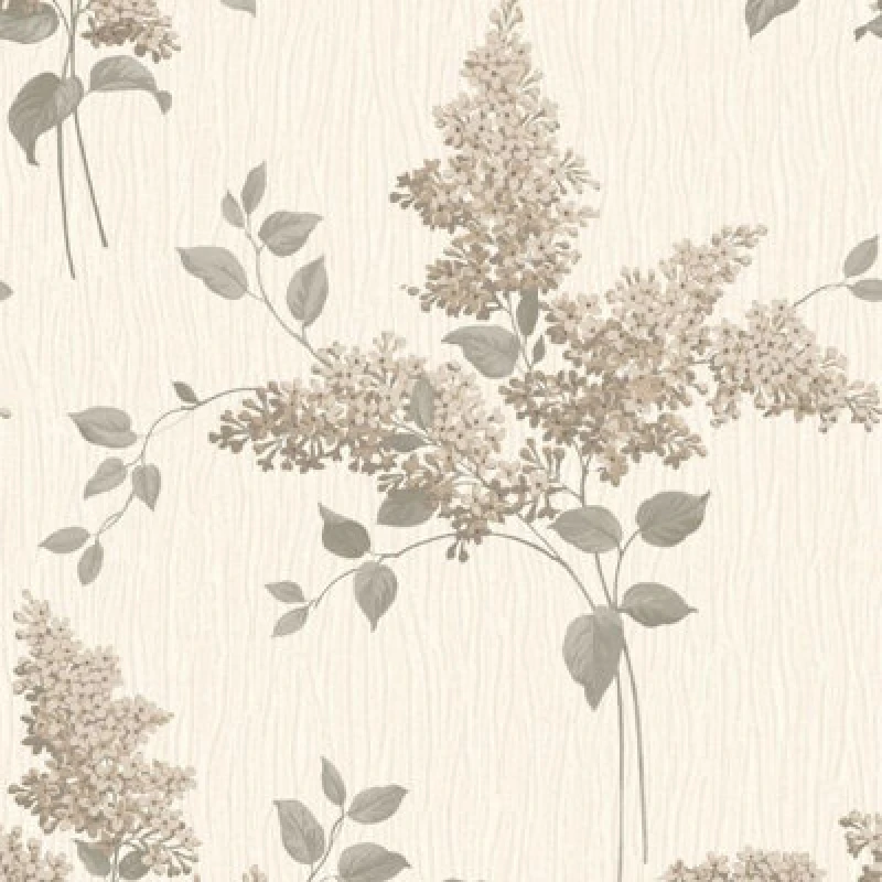 Image of Tiffany Fiore Textured Heavyweight Vinyl Wallpaper Charcoal Belgravia 41341
