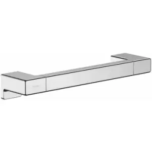 Image of Hansgrohe AddStoris Bathroom Grab Hand Rail Bar Chrome Mobility Aid Wall Mounted - Silver