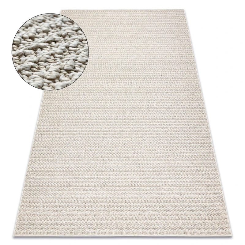 Image of RugsX Carpet Jersey 19236 Beige - Structural, Loop Boho 140X190 Cm