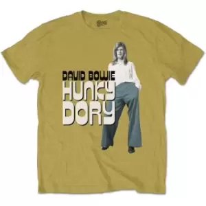 Image of David Bowie - Hunky Dory 2 Unisex XX-Large T-Shirt - Yellow