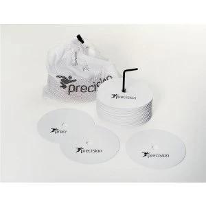 Image of Precision Medium Round Rubber Marker Discs White (Set of 20)