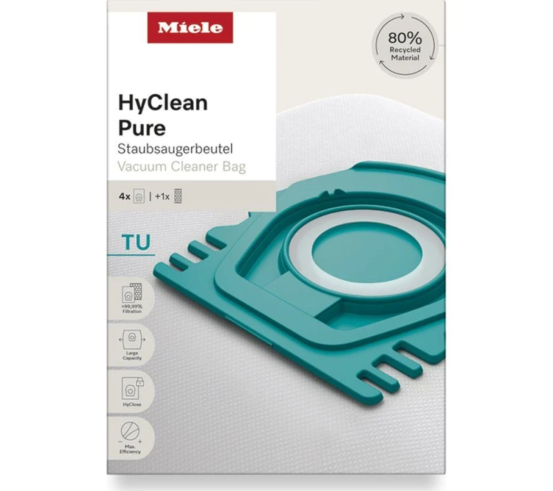 Image of MIELE HyClean Pure TU Vacuum Cleaner Bags - Pack of 4 4002516829751