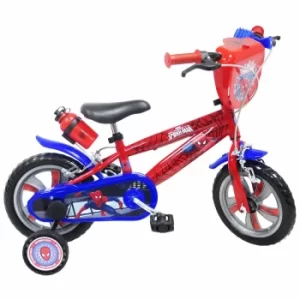 Image of Spider-Man 12" Nylon Wheel Childrens Bicycle, Red