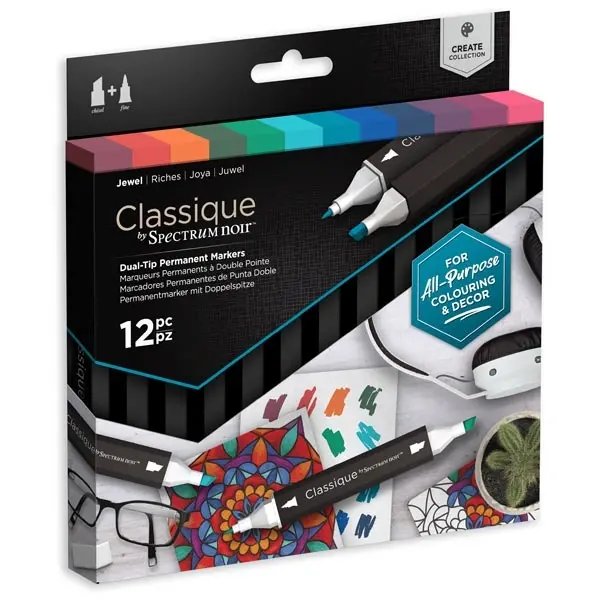 Image of Spectrum Noir Classique Create Marker Pen Set Jewel Set of 12