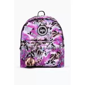 Image of Hype Animal Print Backpack (One Size) (Multicoloured)