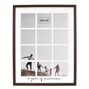 Image of Moments Wooden Collage Frame - A Year of Memories