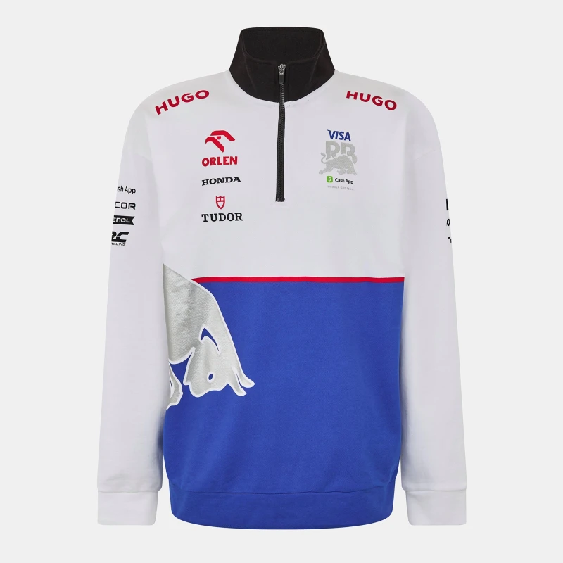 Image of Hugo Racing Bulls 2024 Quarter Zip Top Adults White male XS