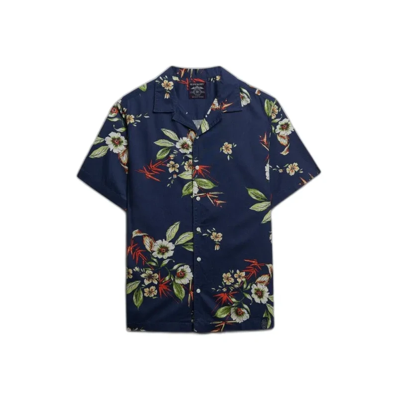 Image of Superdry Shirt Superdry Hawaiian Bleu Male L