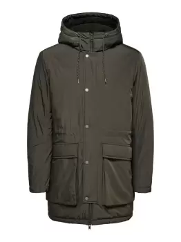 Image of SELECTED Padded - Parka Coat Men Green
