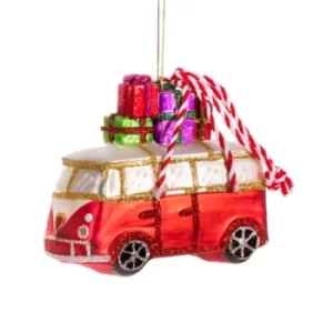 Image of Campervan with Gifts Shaped Bauble