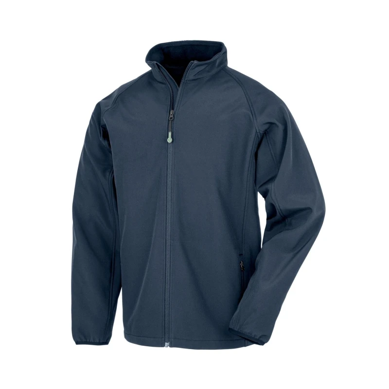 Image of Result Double Layered Soft Shell Jacket in Navy Size: 11-12 Years Navy Unisex 11-12 Years
