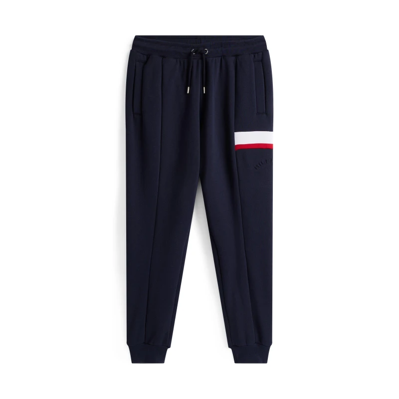 Image of Tommy Hilfiger Mens Sleeve Tape Fleece Tapered Fit Joggers Desert Sky DW5 male S