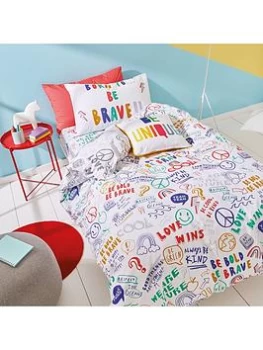 Image of Born To Be Brave Organic Cotton Duvet Set - Double