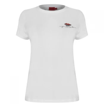 Image of Hugo Boss Logo Slim T-Shirt White Size L Women