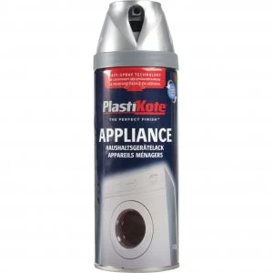Image of Plastikote Appliances Aerosol Spray Paint Satin Chrome 400ml