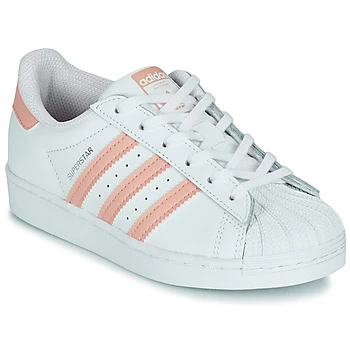 Image of adidas SUPERSTAR C Girls Childrens Shoes (Trainers) in White