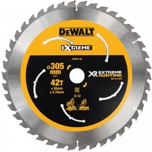 Image of DEWALT Cordless XR FLEXVOLT Mitre Saw Blade 305mm 42T 30mm