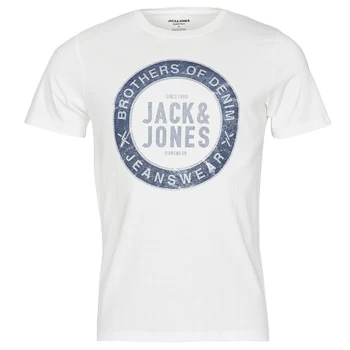 Image of Jack Jones JJEJEANS mens T shirt in White - Sizes XXL,S,M,L,XL,XS